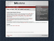 Tablet Screenshot of bitcetera.com
